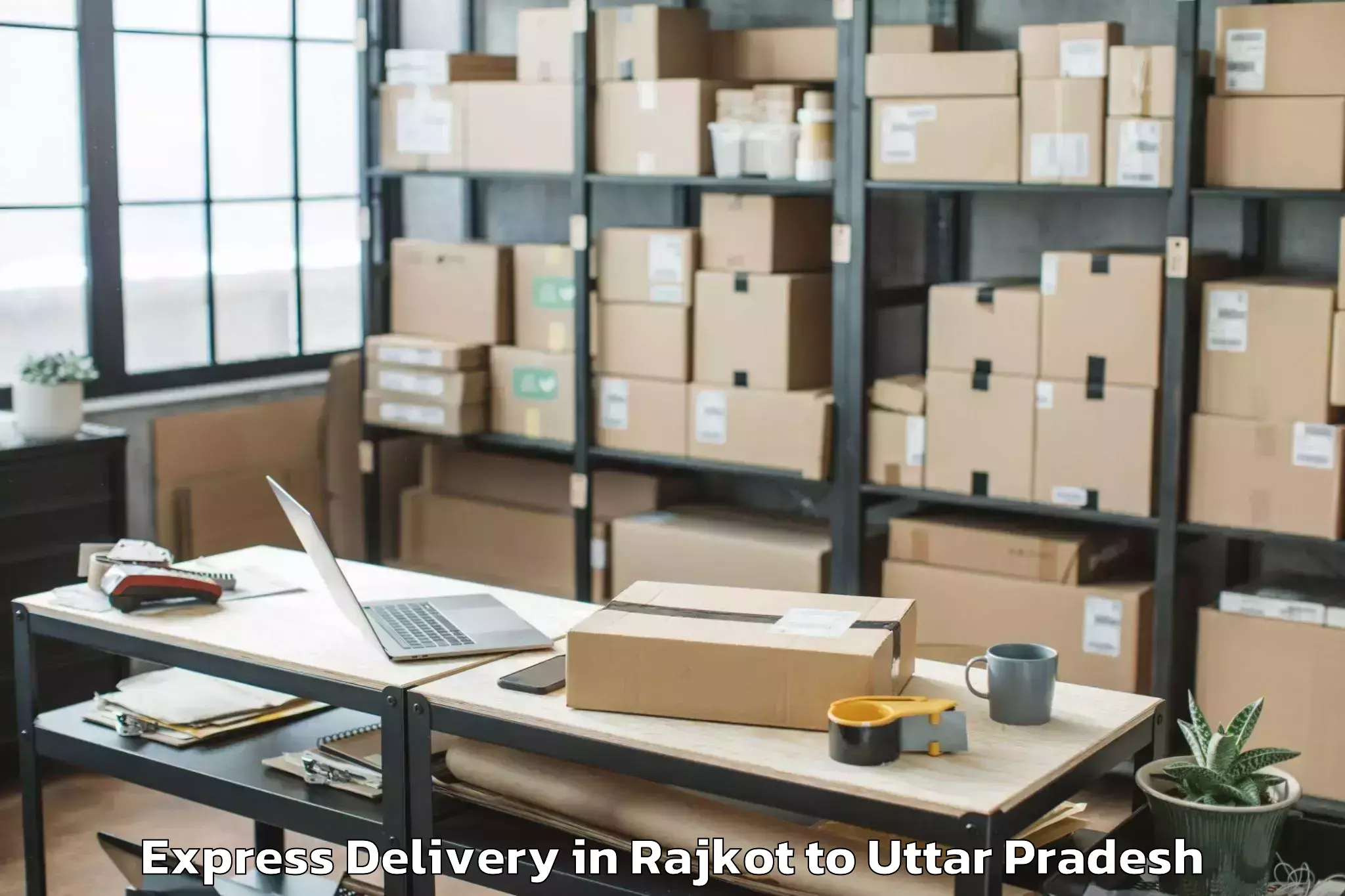 Quality Rajkot to Baghpat Express Delivery